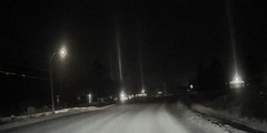 Preview of video of light pillars in diamond dust